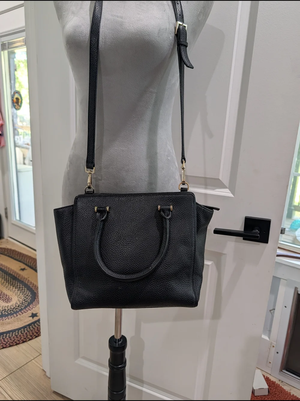 Kate Spade Black Leather Tassel Satchel